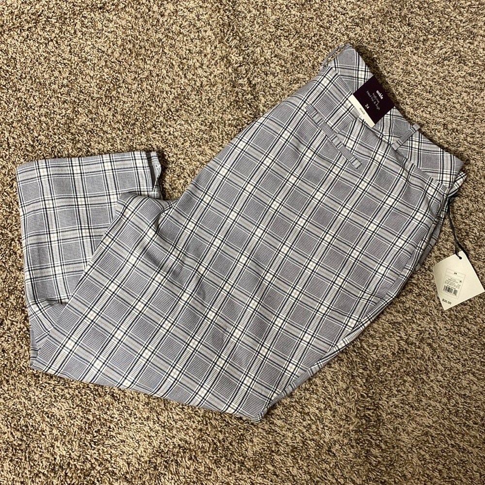 NWT Ava & Viv High Rise Stretch Ankle Pants with Comfort Waist